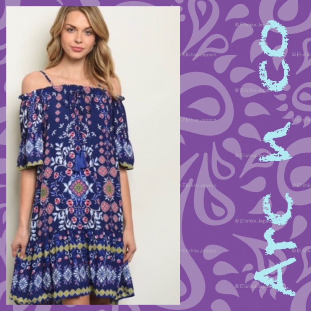 FLASH SALE💥 Arc n co Tapestry Dress w/ Tassels 🔥